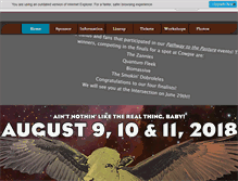 Tablet Screenshot of cowpiemusicfestival.com